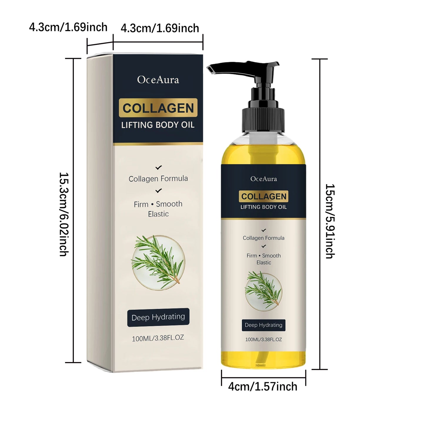OceAura Collagen Body Oil 100ml – Firming & Deep Moisturizing