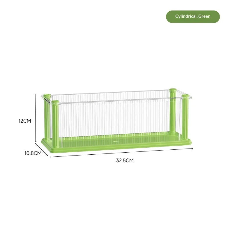 Large Sturdy Clear Dustproof Acrylic Display Case for Star Figures Multi Layer Shelf Organizer for Home Desktop Blind Box Peaceful Pleasures Health and Wellness Round Green