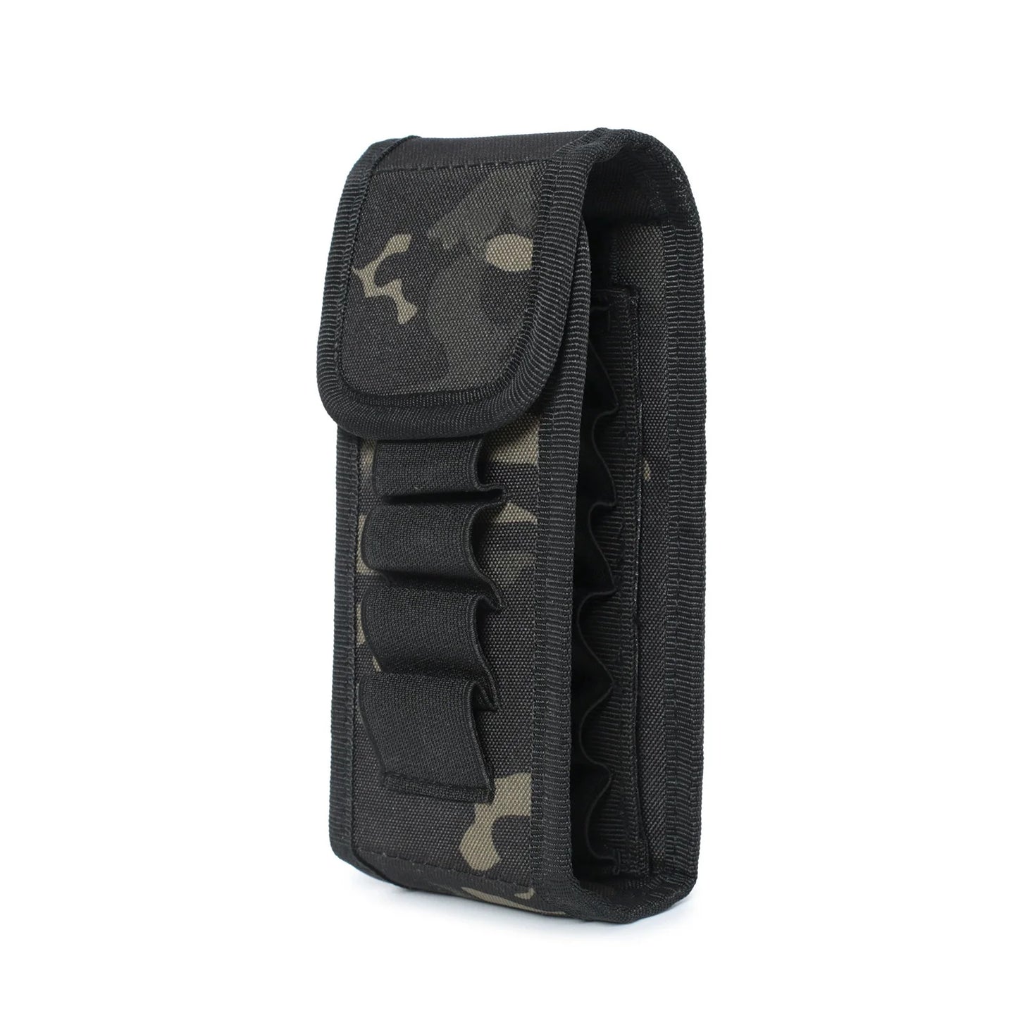 Tactical Hunting Cartridge Holder, 16-Round Shotgun Storage Pouch, Molle Style Magazine & Accessory Bag for Gun Gear Peaceful Pleasures Health and Wellness Black camouflage