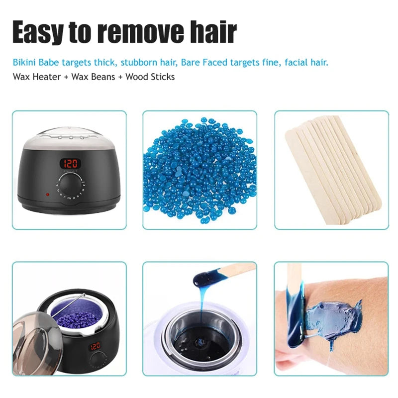 Big Depilator Wax Heater Hand Care Beauty Wax Melting Machine Wax Heater Machine Kit for Hair Removal Depilatory Epilator Peaceful Pleasures Health and Wellness