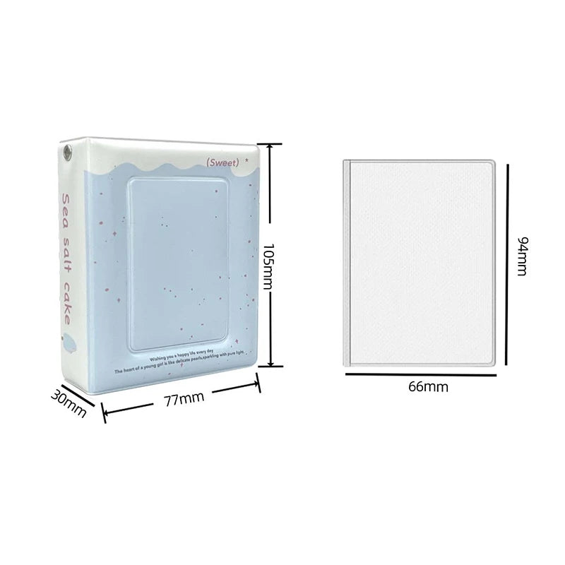 Mini Photo Card Album Book | PU Small Card Storage Binder