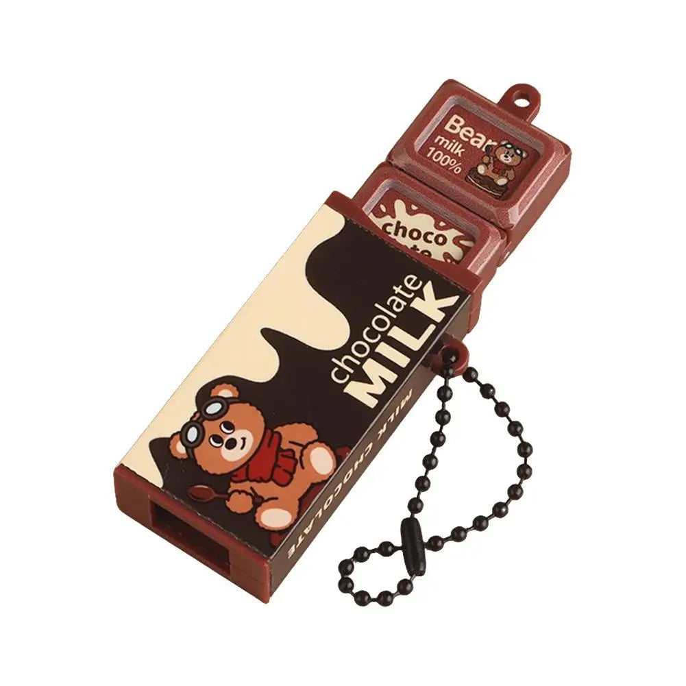 Simulation Chocolate Stress Relief Toy Bendable Fidget Keychain