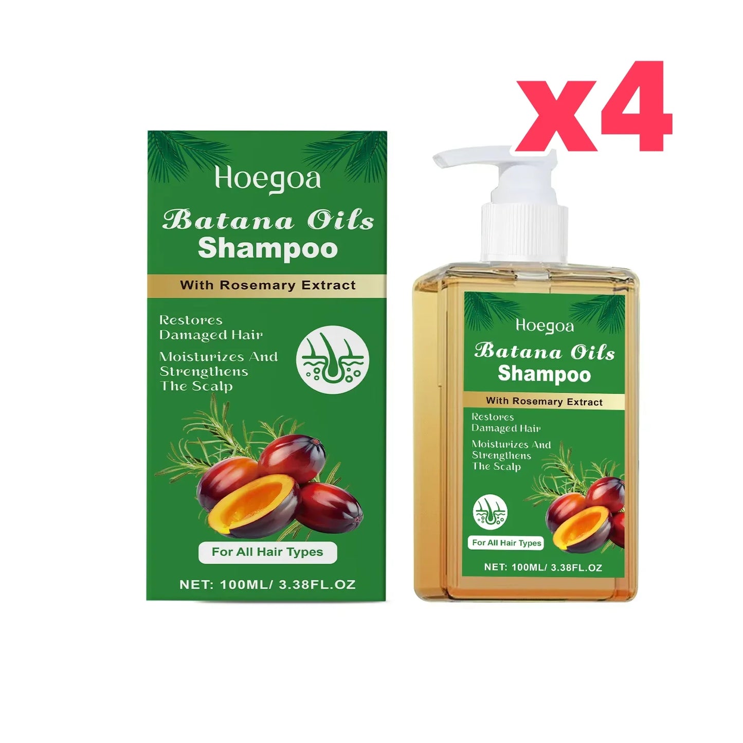 HOEGOA Pure Batana Shampoo – Strengthen & Restore All Hair Types
