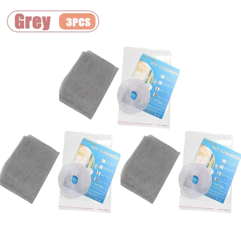 Self-Adhesive Polyester Window Mosquito Net Screen | Velcro
