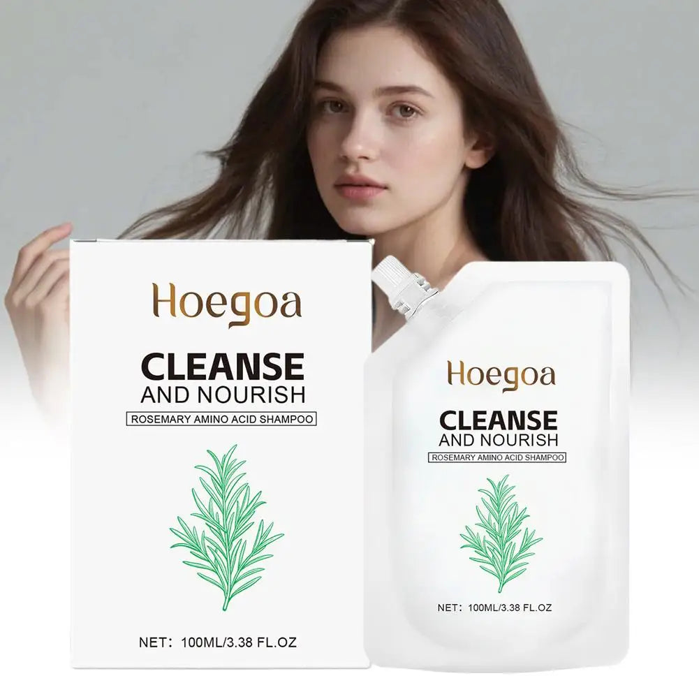 Black Ganoderma Polygonum Multiflorum Shampoo Ginseng Herbal Repair Nourish Hair Soft Smooth Moisturize Scalp Care 100ml/300ml Peaceful Pleasures Health and Wellness