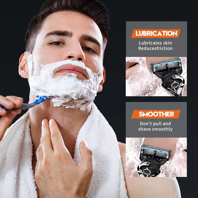 60ml Men's Shaving Mousse – Gentle Smooth Shave Cream