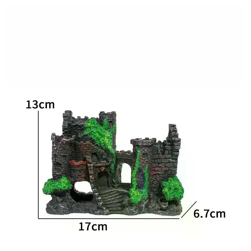 Castle Rockery Fish Tank Ornament | Aquarium Decoration