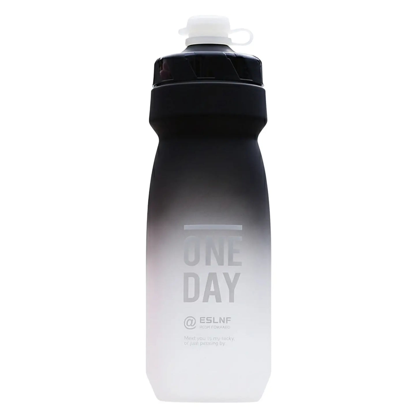 Bicycle Water Bottle Insulated 750ml Stainless Steel Leak Proof Design for Outdoor Cycling Peaceful Pleasures Health and Wellness 760ml gradient black