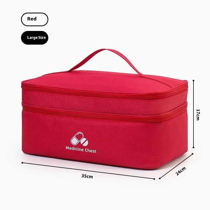 Double Layer First Aid Kit Bag – Oxford Cloth Travel Organizer