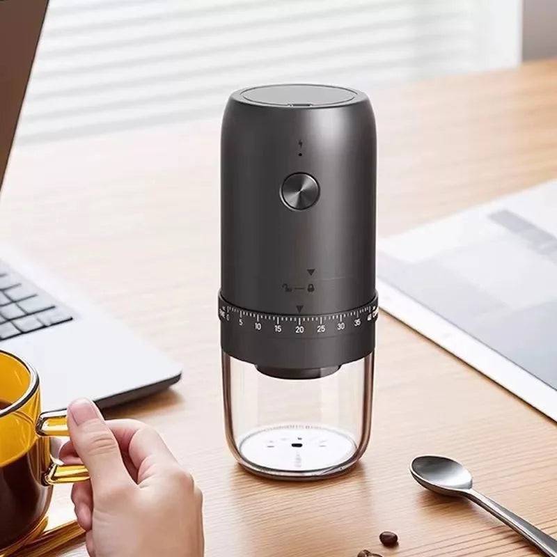 Portable Electric Coffee Bean Grinder – Fully Automatic