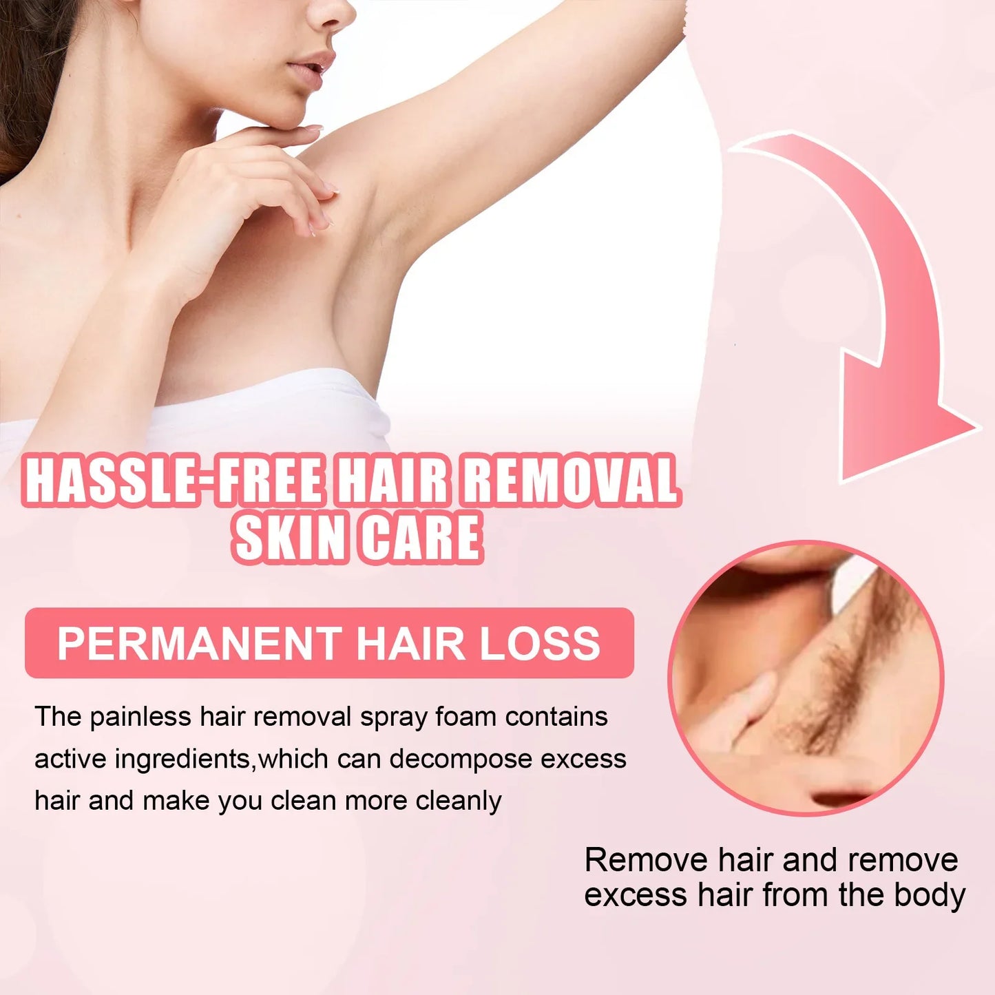 Honey Mousse Hair Removal Spray – 100ml Gentle Foam