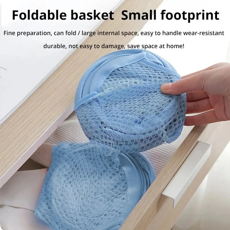 Foldable Mesh Laundry Basket | Collapsible Clothes & Toy Storage