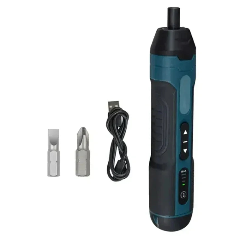 Mini Cordless Electric Screwdriver 1300mAh Rechargeable,Adjustable Torque Power Drill Multi-function Home DIY Repair Tool Peaceful Pleasures Health and Wellness 2pcs