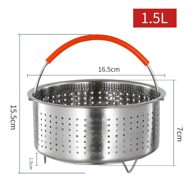 Stainless Steel Steamer Basket for 3/6/8 Qt Pressure Cooker