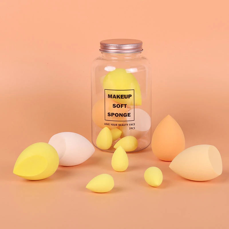 Multi Shape Beauty Egg Makeup Sponge Dry Wet Dual Use Soft Elastic Foundation Blender Cosmetic Puff No Absorb Powder Women Face Peaceful Pleasures Health and Wellness