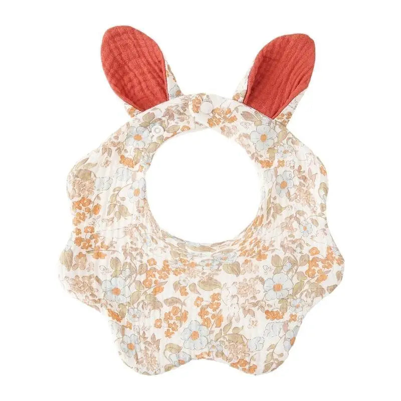 4-Layer Cotton Baby Bib & Burp Cloth | Soft Drool Towel