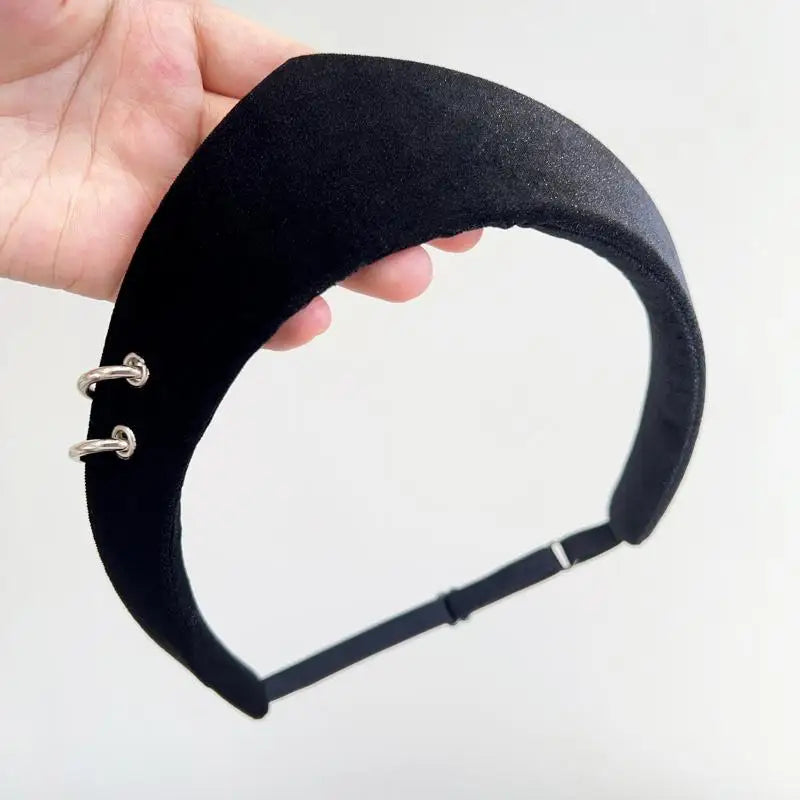 Crown Velvet Headband – Retro Hair Accessory for Women & Girls