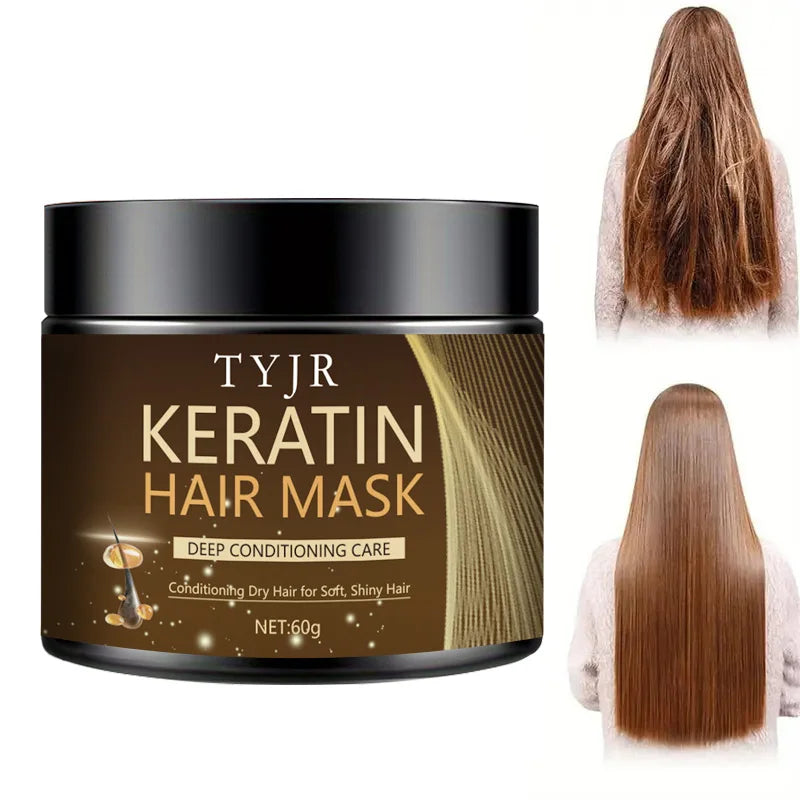 Keratin Hair Mask – Moisturizing Treatment for Smooth, Shiny Hair