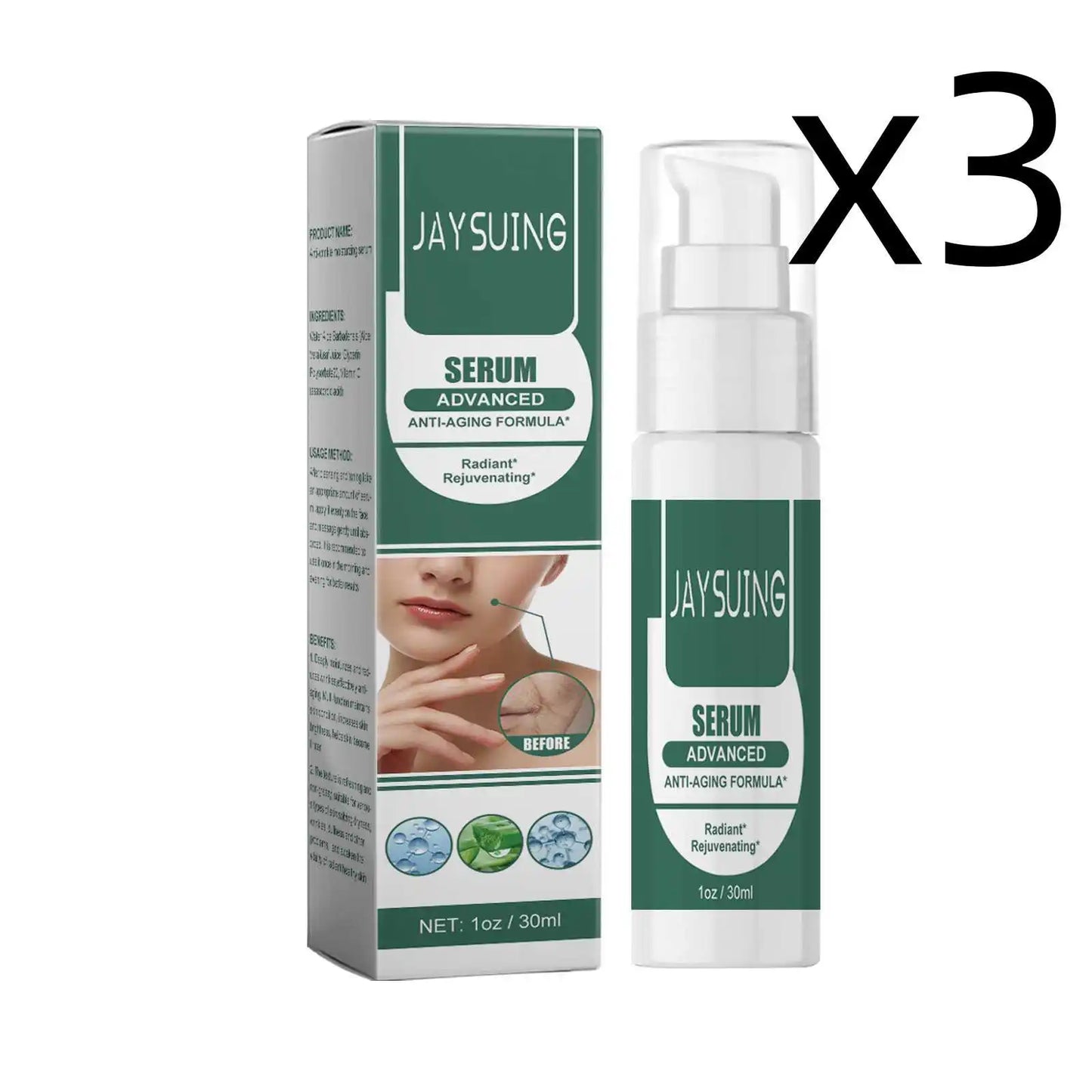 Quick Moisturizing Face Essence for Firming & Pore Shrinking Peaceful Pleasures Health and Wellness 3x30ml