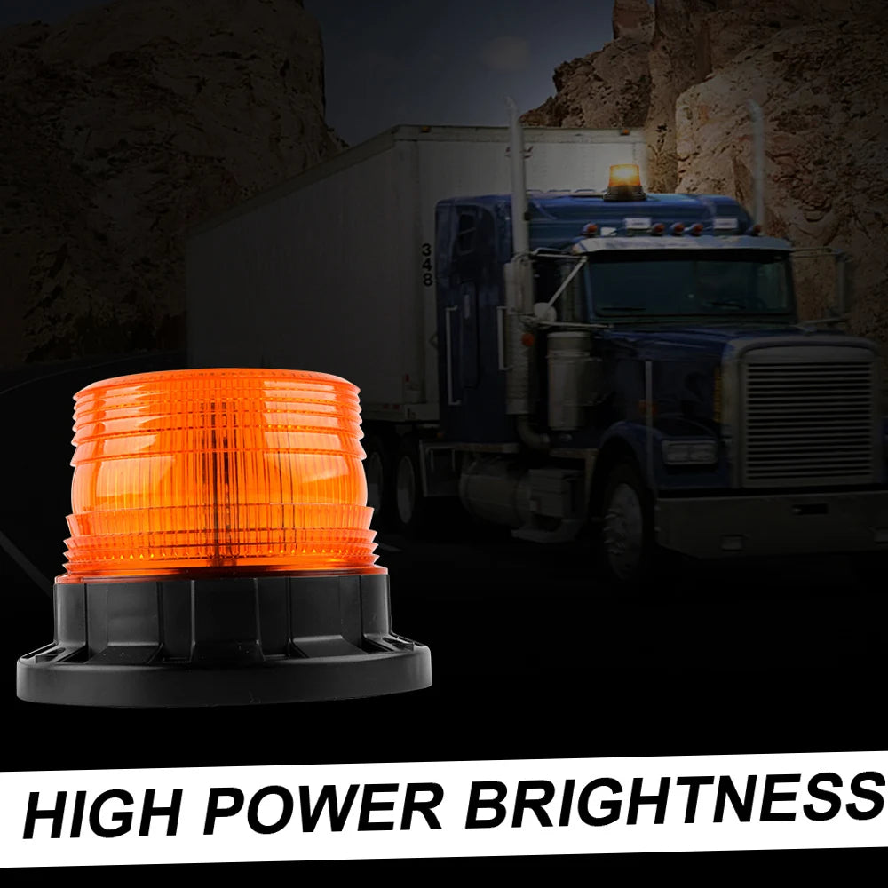 LED Strobe Light Emergency Warning Flash Beacon Light with Magnetic Base for Truck Vehicle School Bus Emergency Warning lights Peaceful Pleasures Health and Wellness