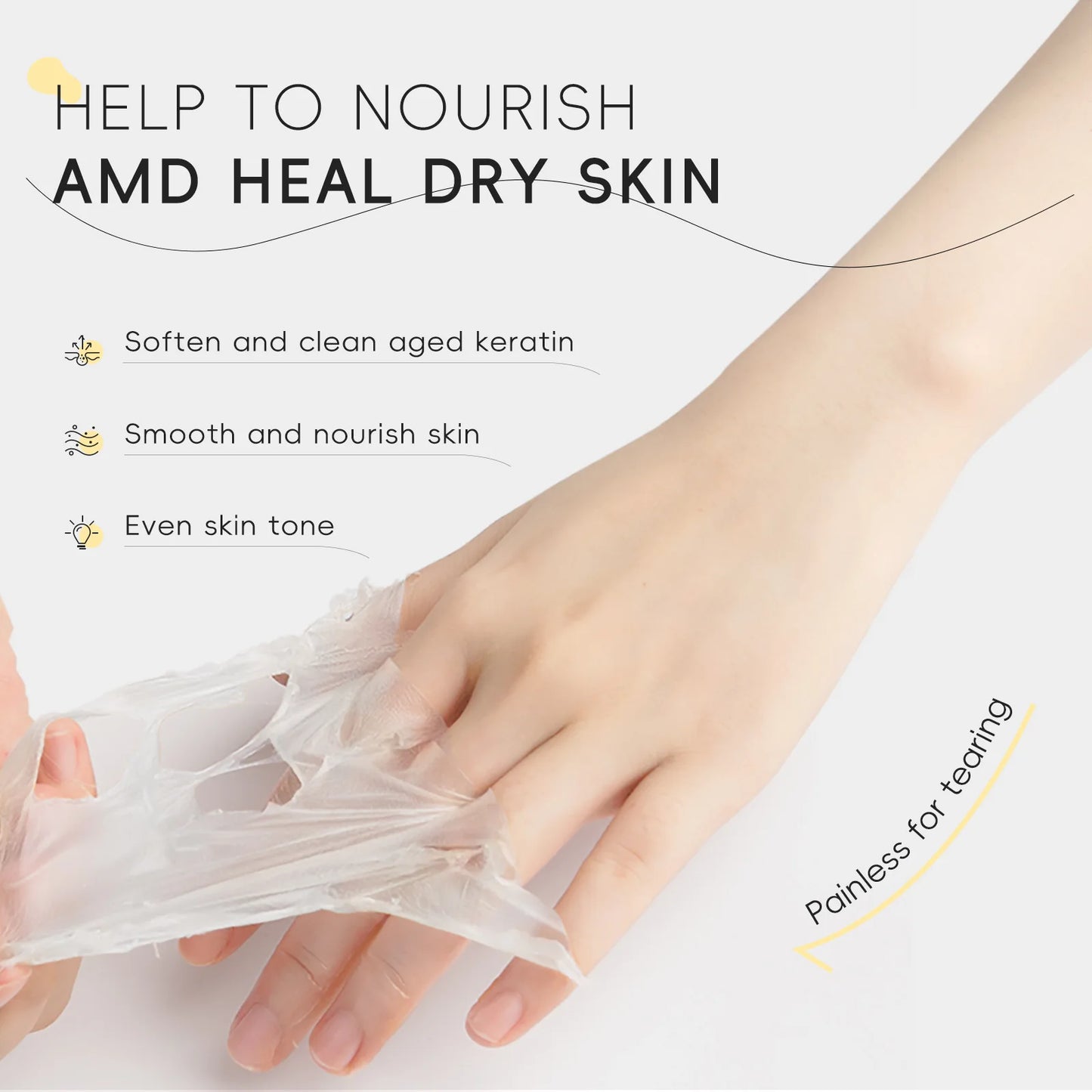 Laikou Milk Hand Wax Mask – Exfoliating & Moisturizing Peel