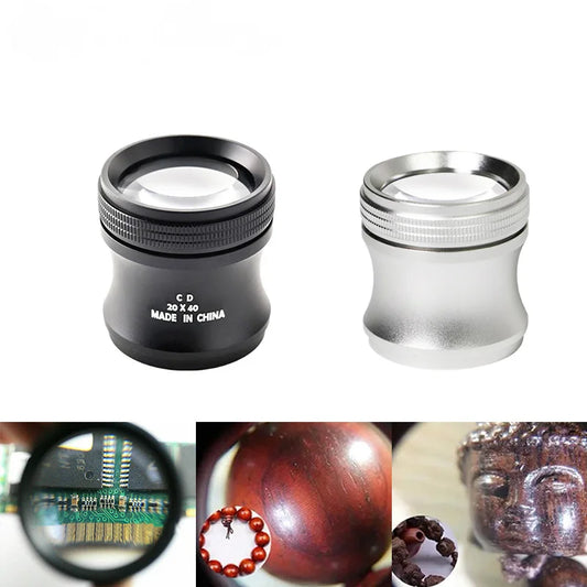Handheld Cylindrical Magnifying Glass Underestimates Pigeon Eye Buddha Brand 20 Times Jewelry Diamond Magnifying Glass Peaceful Pleasures Health and Wellness black