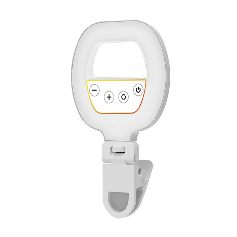 Rechargeable Led Light Mobile Selfie Ring Lights Video Shooting Light For Cell Phone Light Clip Led Light Photography Fill Light Peaceful Pleasures Health and Wellness White China Mainland