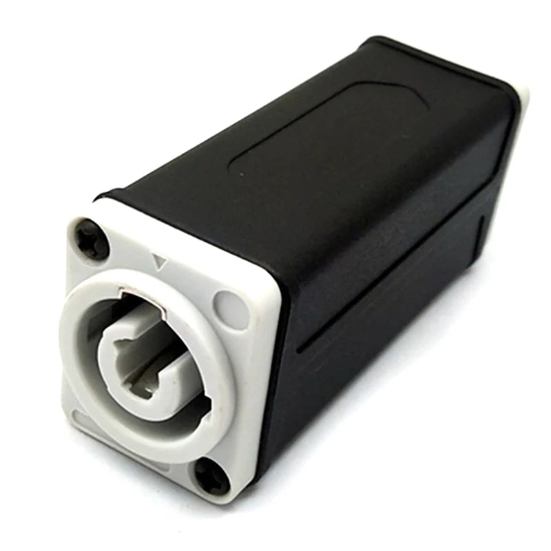 New 1Pc LED PowerCon AC Coupler Adapter Extender Connector Speakon Panel Mount Straight Adapter Blue White Peaceful Pleasures Health and Wellness