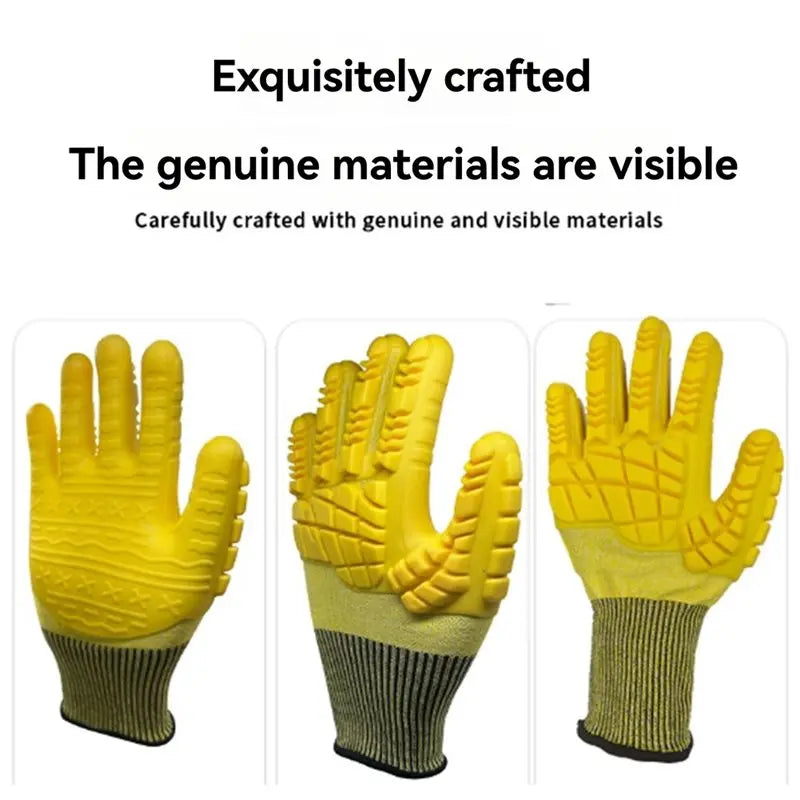 A36T-TPE Cut-Resistant Thickened Gloves For Heavy-Duty For Mining Sites And For Heavy Machinery Operation Impact Protection Peaceful Pleasures Health and Wellness