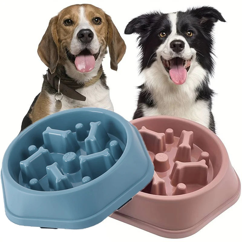 Slow Feeder Dog Bowl | Anti-Slip Maze Puzzle Dish