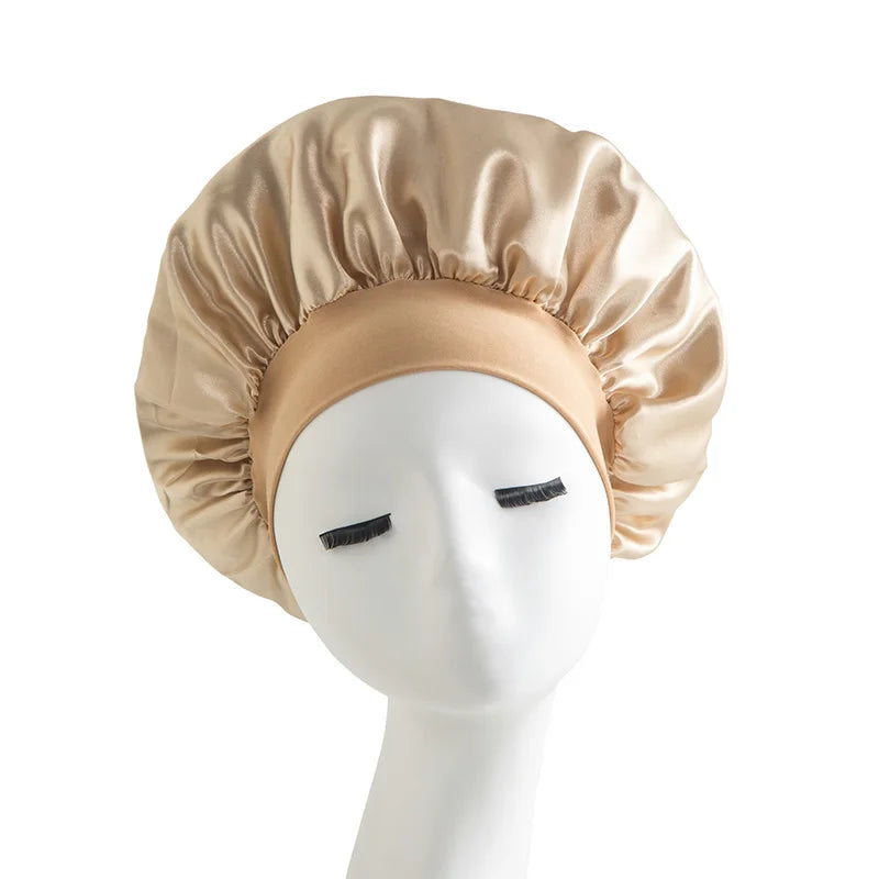 Satin Sleep Cap – Anti-Frizz Hair Protection Night Hat