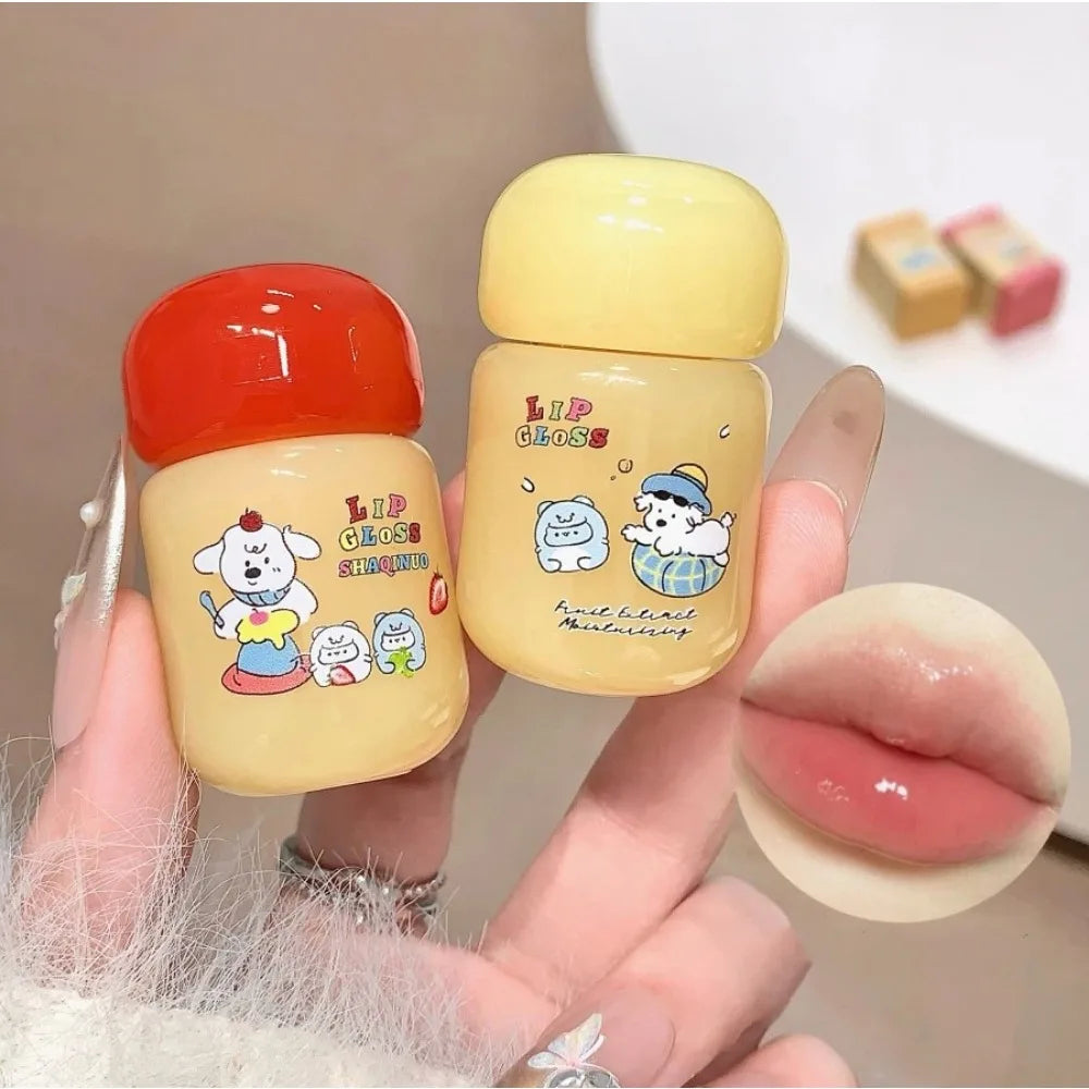 Mirror Jelly Lip Gloss – Hydrating Glass-Shine Lip Glaze | 6 Colors