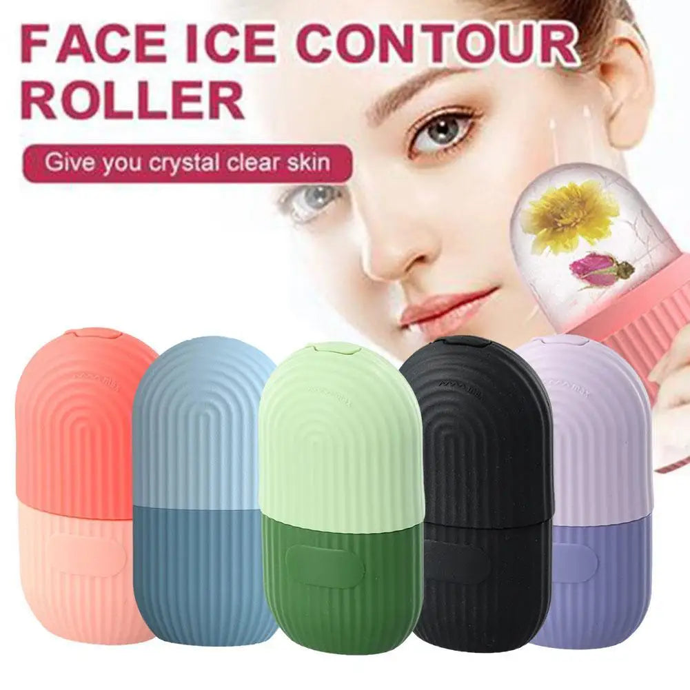 Silicone Ice Face Mold & Roller – Gua Sha Skin Care Tool