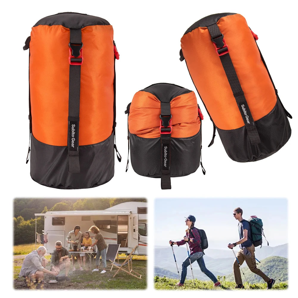 Sleeping Bag Compression Storage Bag Multi-Purpose Camping Supplies Storage Bag Large Capacity Space Saving for Camping Hiking Peaceful Pleasures Health and Wellness