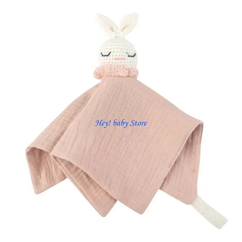Baby Knitted Rabbit Comforting Towel | Soft Soothe Doll for Newborns