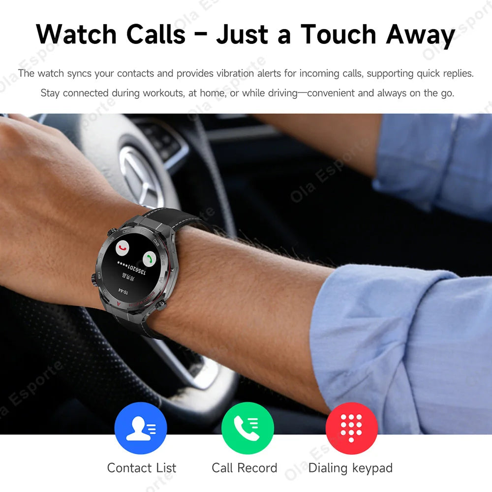 Ola Esporte GPS Smart Watch – LED, Bluetooth Calls, Heart Rate