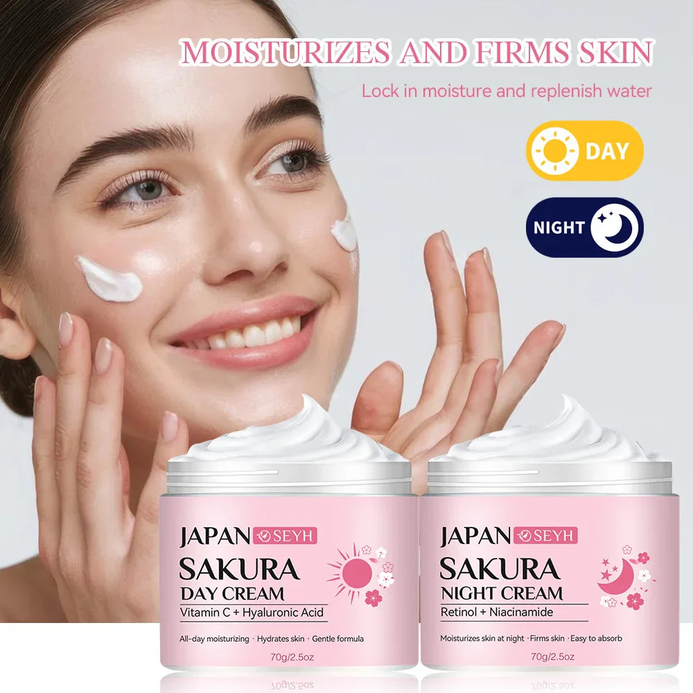 Day & Night Repair Cream Set – Retinol, Vitamin C & Niacinamide