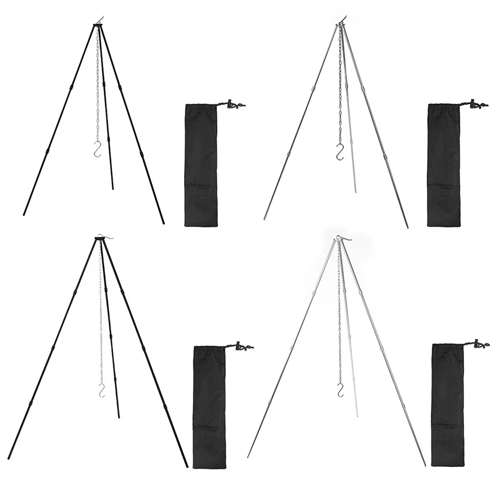 Camping Bonfire Tripod – Aluminum Alloy Detachable Stand