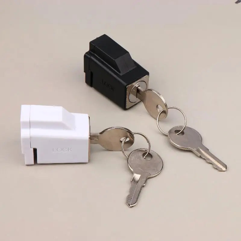 New Aluminum Alloy Window Locks With 2 Keys Window Restrictor Lock Durable Portable Practical Exquisite For Hospital Bank Peaceful Pleasures Health and Wellness