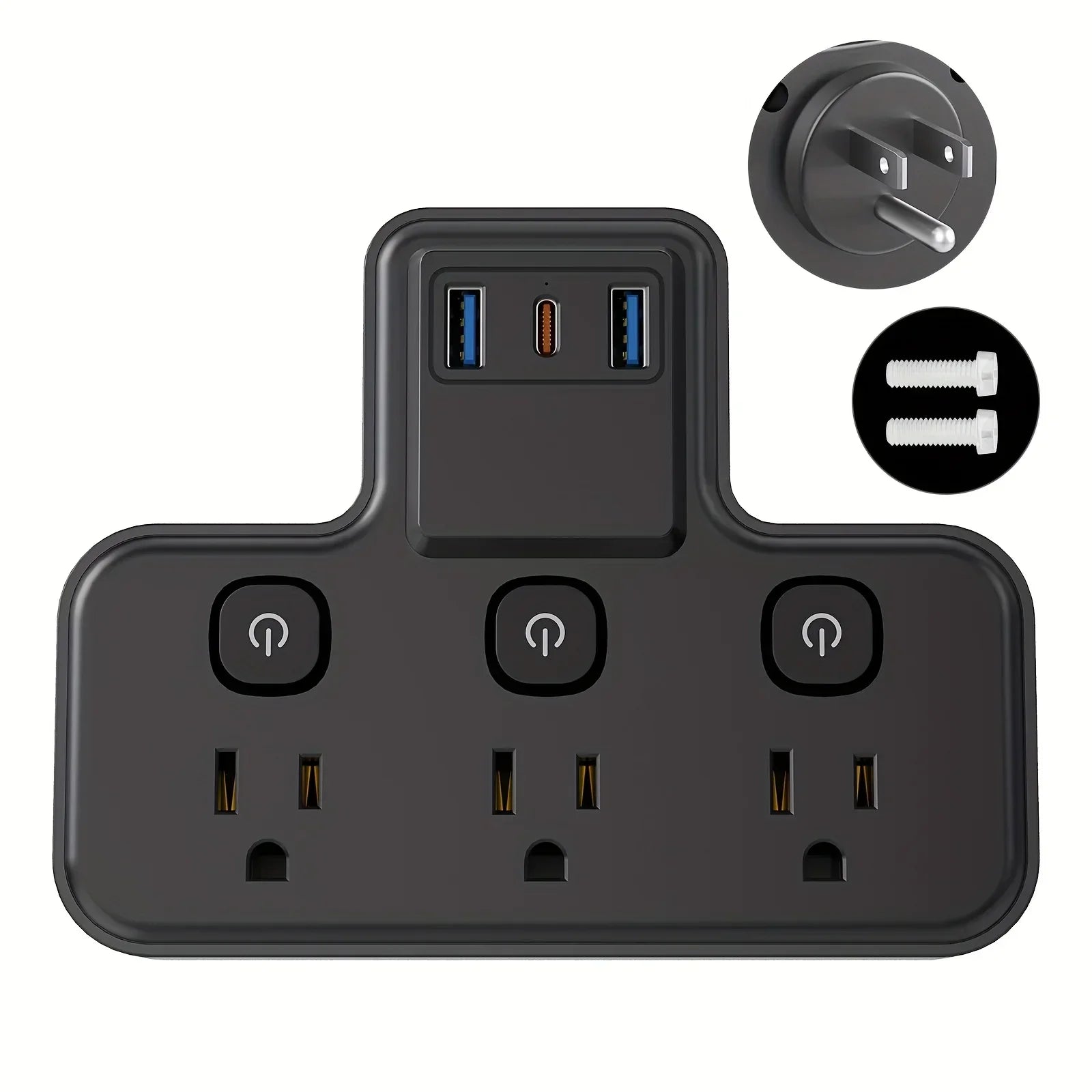 PASSUS Socket Extender 3 USB Ports 20W PD Fast Charging Peaceful Pleasures Health and Wellness 3 3 United States