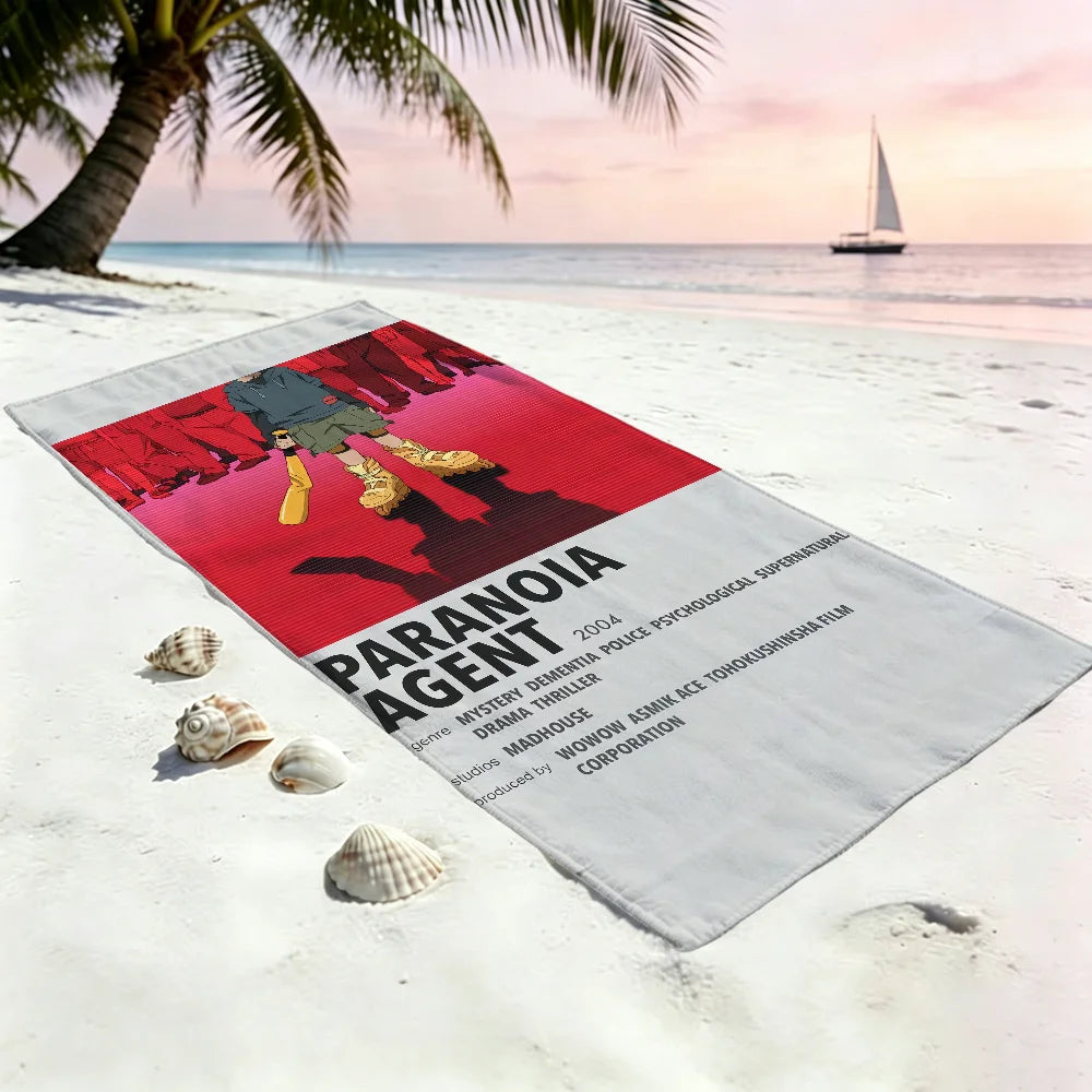 Anime Quick-Dry Beach Towel | Soft Pool Towel for Travel & Gym Quick-Dry Beach Towel Peaceful Pleasures Health and Wellness