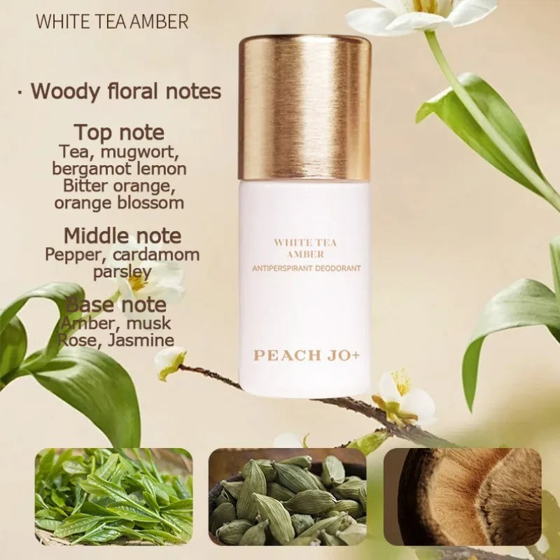 White Tea Roll-On Deodorant | Long-Lasting Antiperspirant 50ml