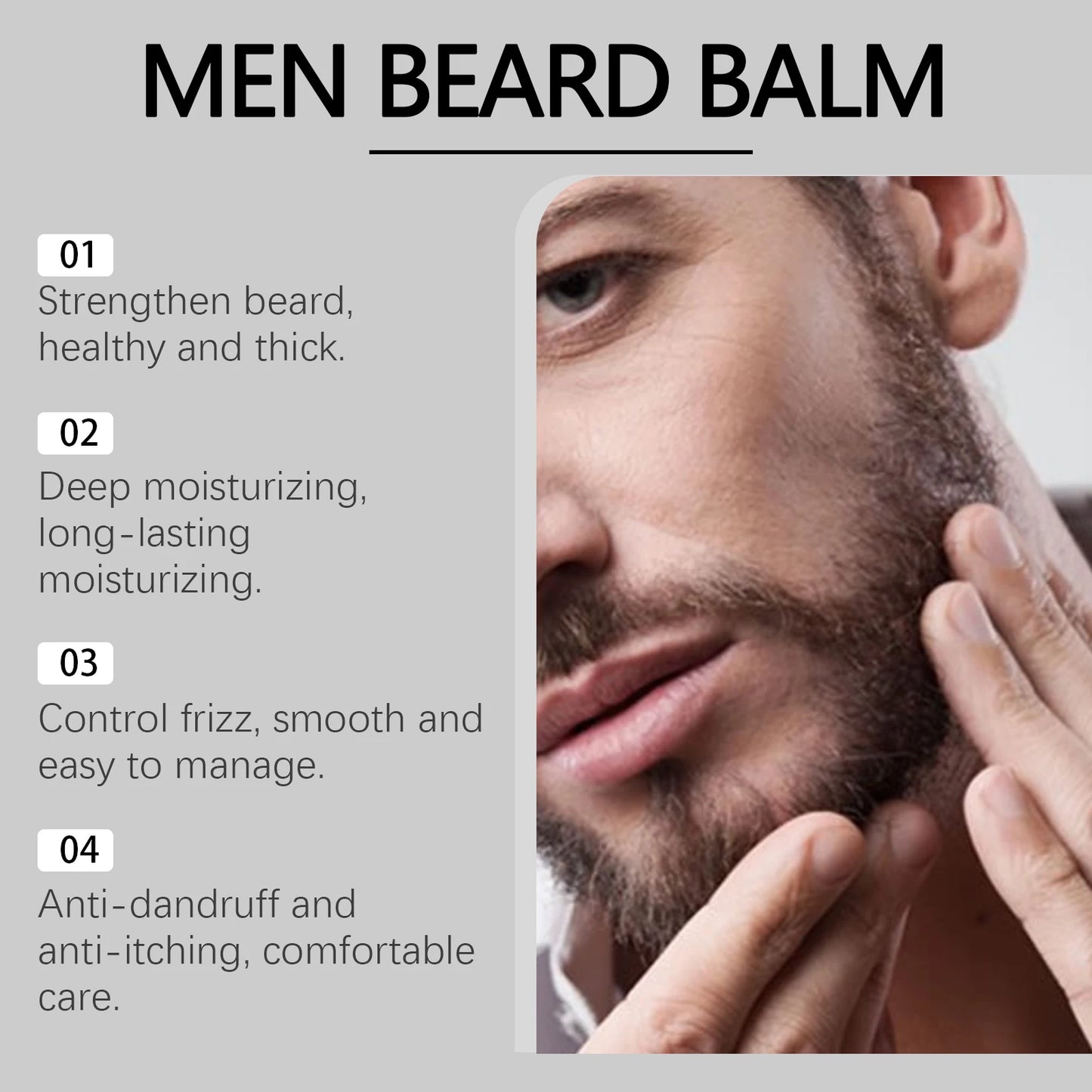 East Moon Beeswax Beard Balm – Soften, Moisturize & Growth