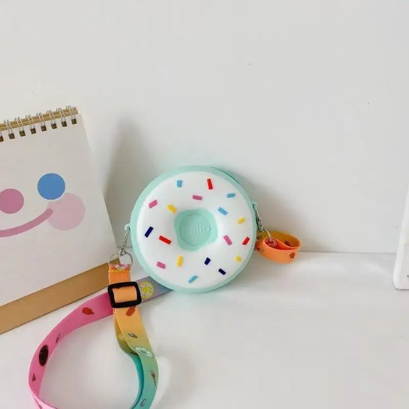 Donut Silicone Crossbody Bag for Kids | Coin Purse Mini Bag