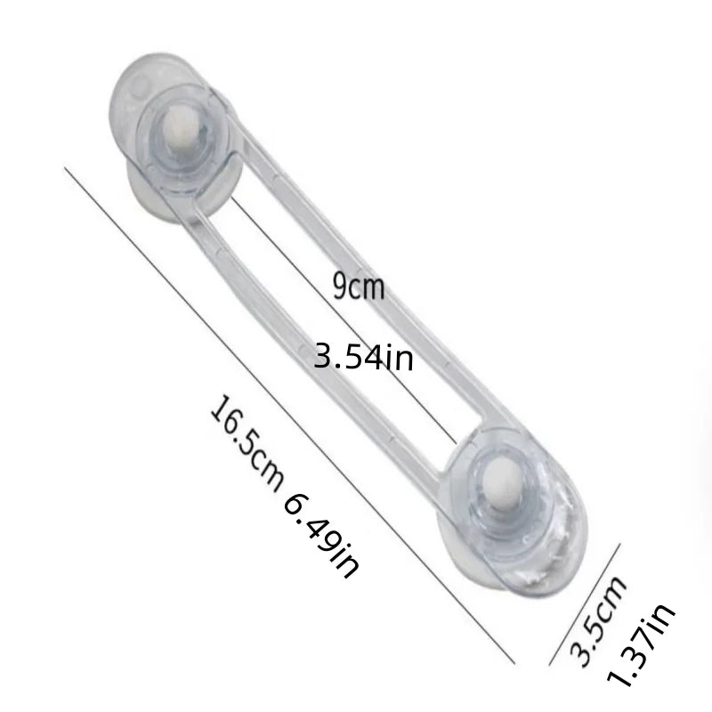 Multifunctional Baby Safety Drawer Lock, Childproof Cabinet Door Soft Strap Lock, Lock for Babies' Protection Peaceful Pleasures Health and Wellness Clear