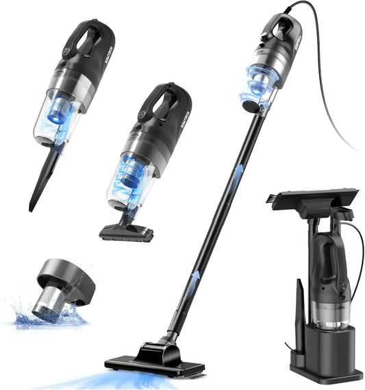 500W Corded Stick Vacuum Cleaner, 6-in-1 for Hard Floors & Pet Hair Vacuum Cleaners Peaceful Pleasures Health and Wellness United States