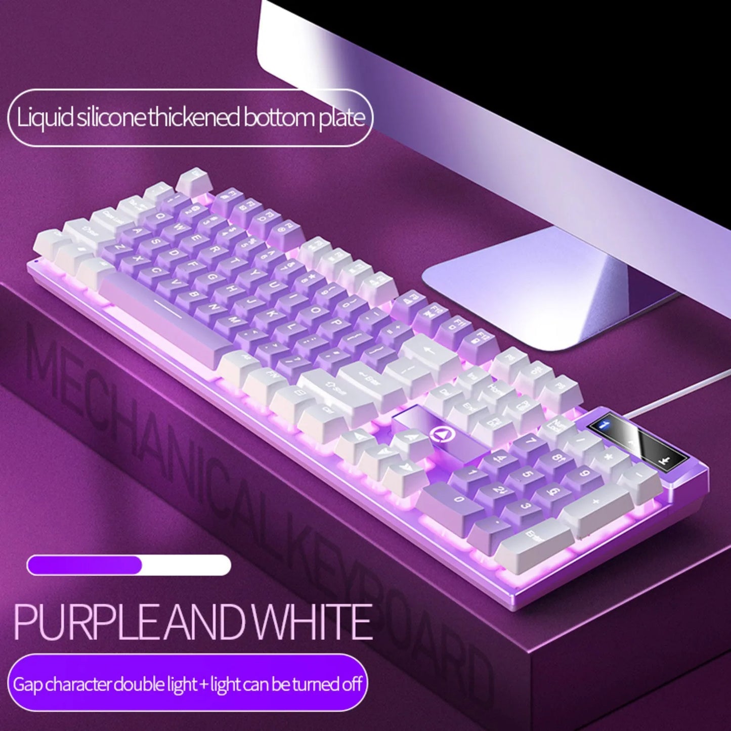 K500 RGB Wired Gaming Keyboard | Mechanical Feel 104 Keys