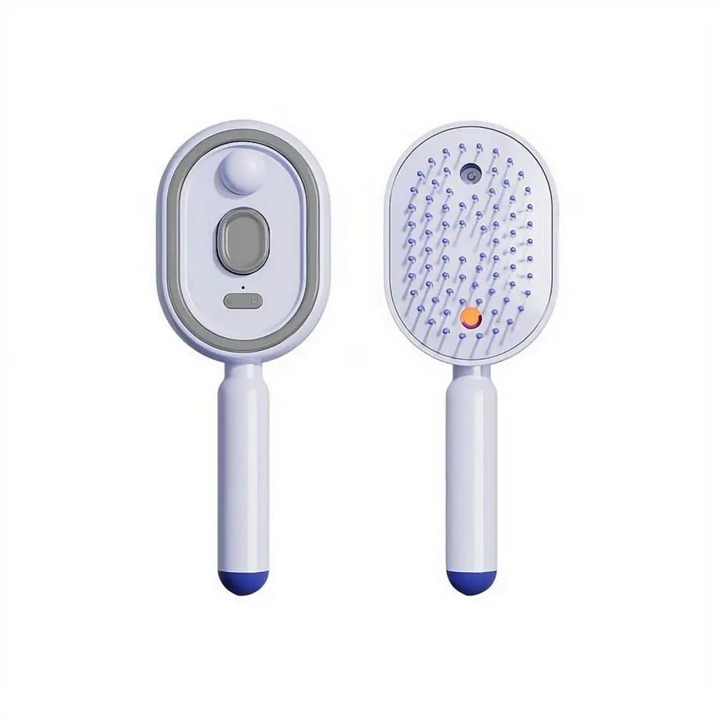 Electric Mist Spray Hair Comb – Rechargeable 2-in-1 Frizz Control
