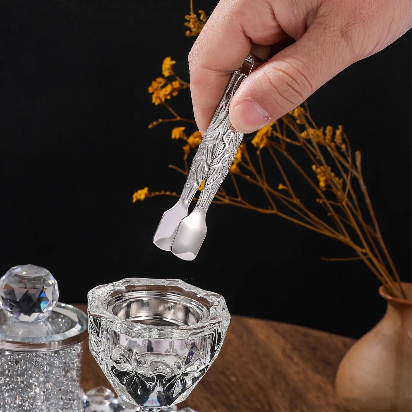Self-Locking Metal Incense Tongs | Charcoal Holder Clamp