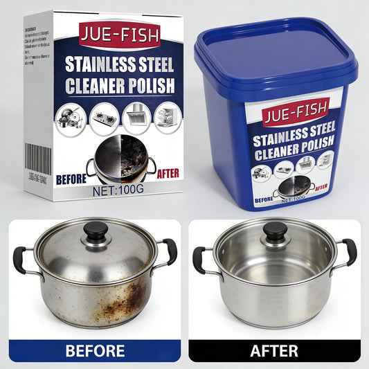 Stainless Steel Cleaner Paste 100g | Rust, Grease & Stain Remover Kitchen Cleaning Paste Peaceful Pleasures Health and Wellness